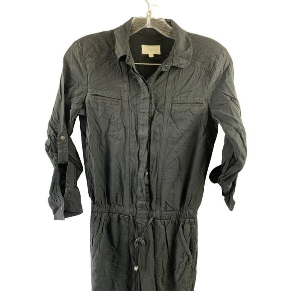 Lou & Grey Women's Black Long Sleeve Jumpsuit - Picture 3 of 7